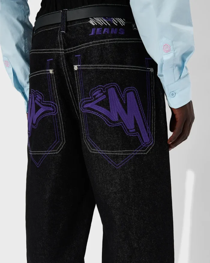 Minus Two Graff Noir Jeans(Logo Violet) (4)